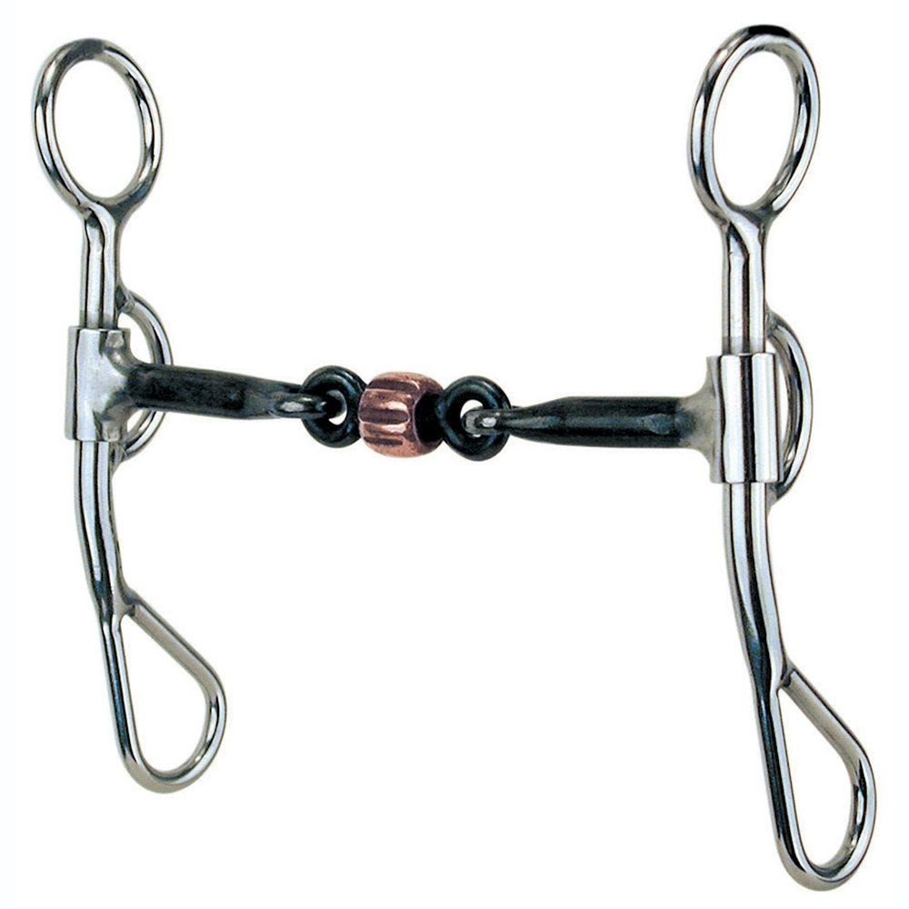 Reinsman Stage B Argentine 3/8" Smooth Dogbone Snaffle With Roller