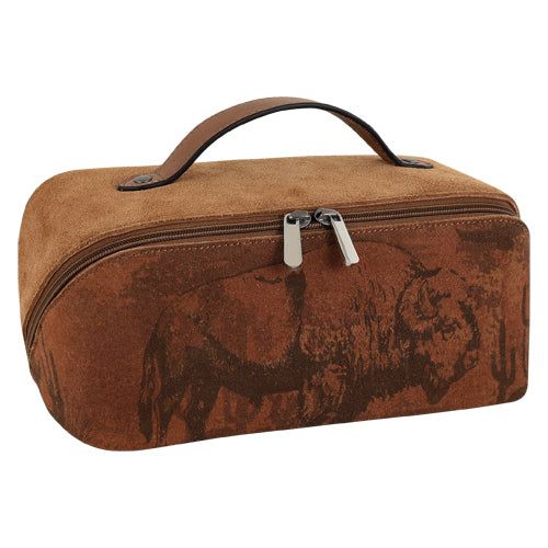 Red Dirt Hat Co Bison Cosmetic Case
