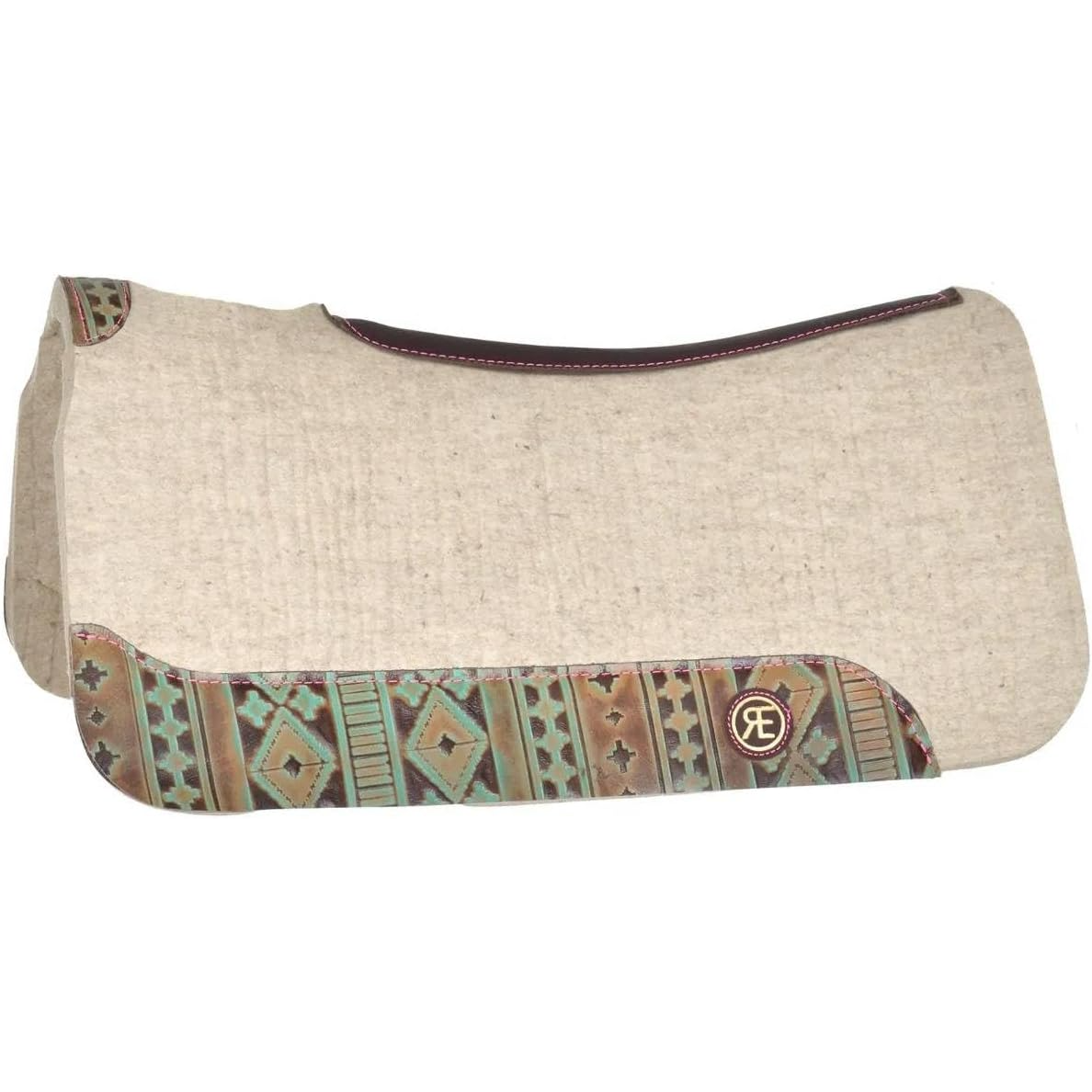 Reinsman Apex 30x30 All Out Wool Saddle Pad - Turquoise Navajo