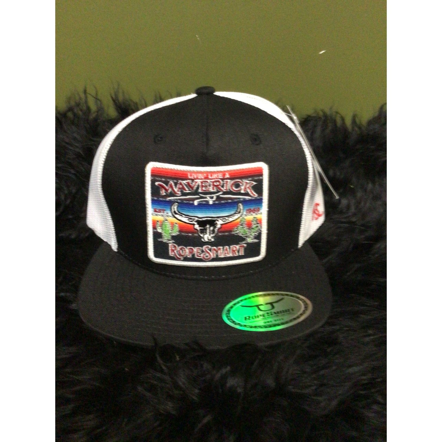 RopeSmart Cap - Sarape Maverick Black Trucker Cap