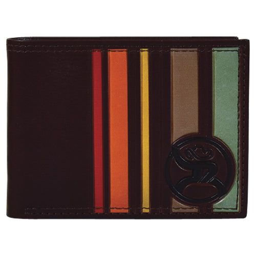 Roughy Rodeo Signature Bifold Wallet Sunset Stripes