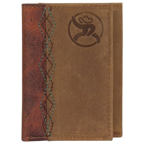Roughy Trifold Wallet Walnut/Chestnut
