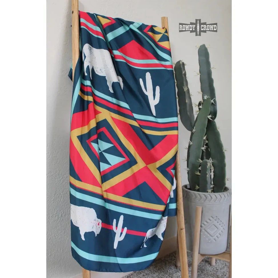 Rowdy Crowd 36x36 Wild Rag - Buffalo Bill