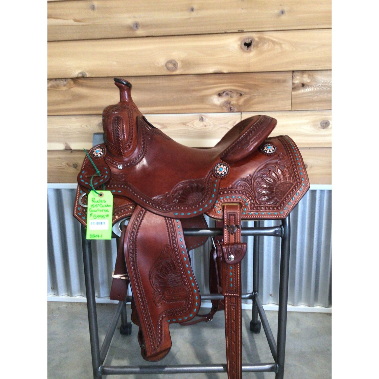Ruelas 15.5" Custom Cow Horse Saddle