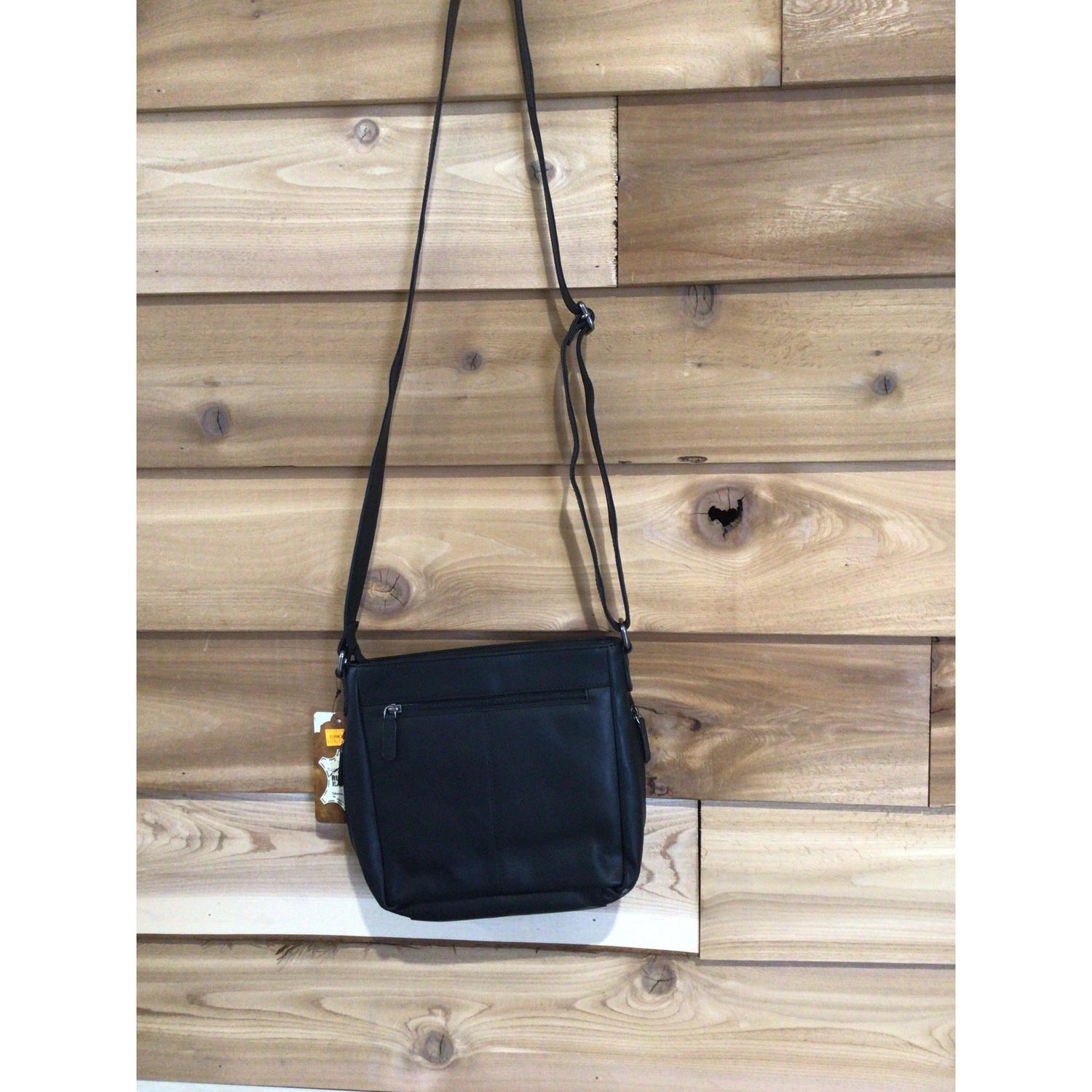 Rugged Earth Black Leather Concealed