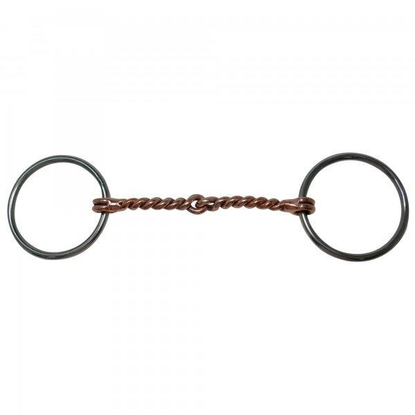 Reinsman Diamond R Medium Twisted Loose Ring Snaffle Bit