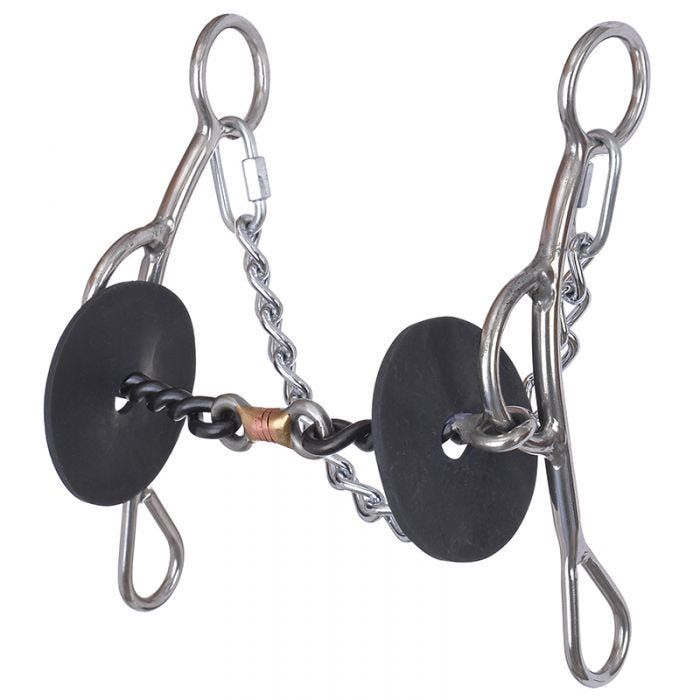 Reinsman Josey-Mitchell Xtra Short Reverse 3 Piece Sweet &amp; Sour Twisted Dogbone Gag Bit