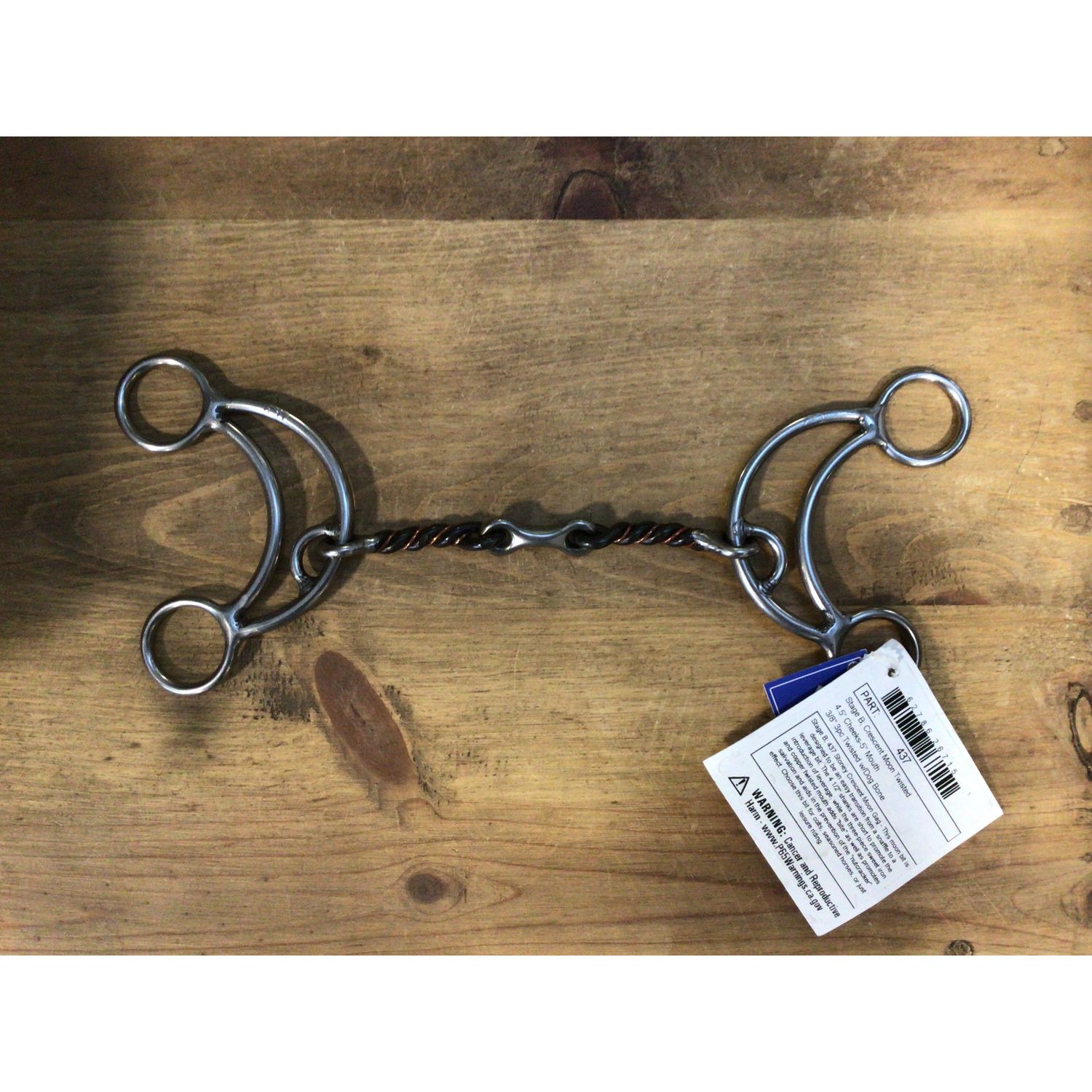 Reinsman Stage B Crescent Moon Twisted Bit