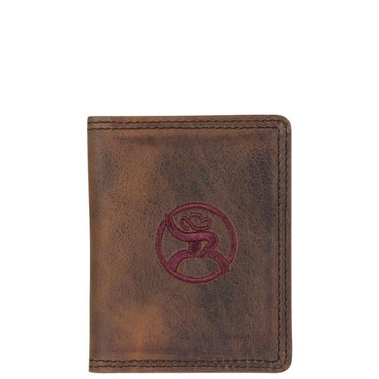 Roughy Card Wallet Bifold Weathered Havana