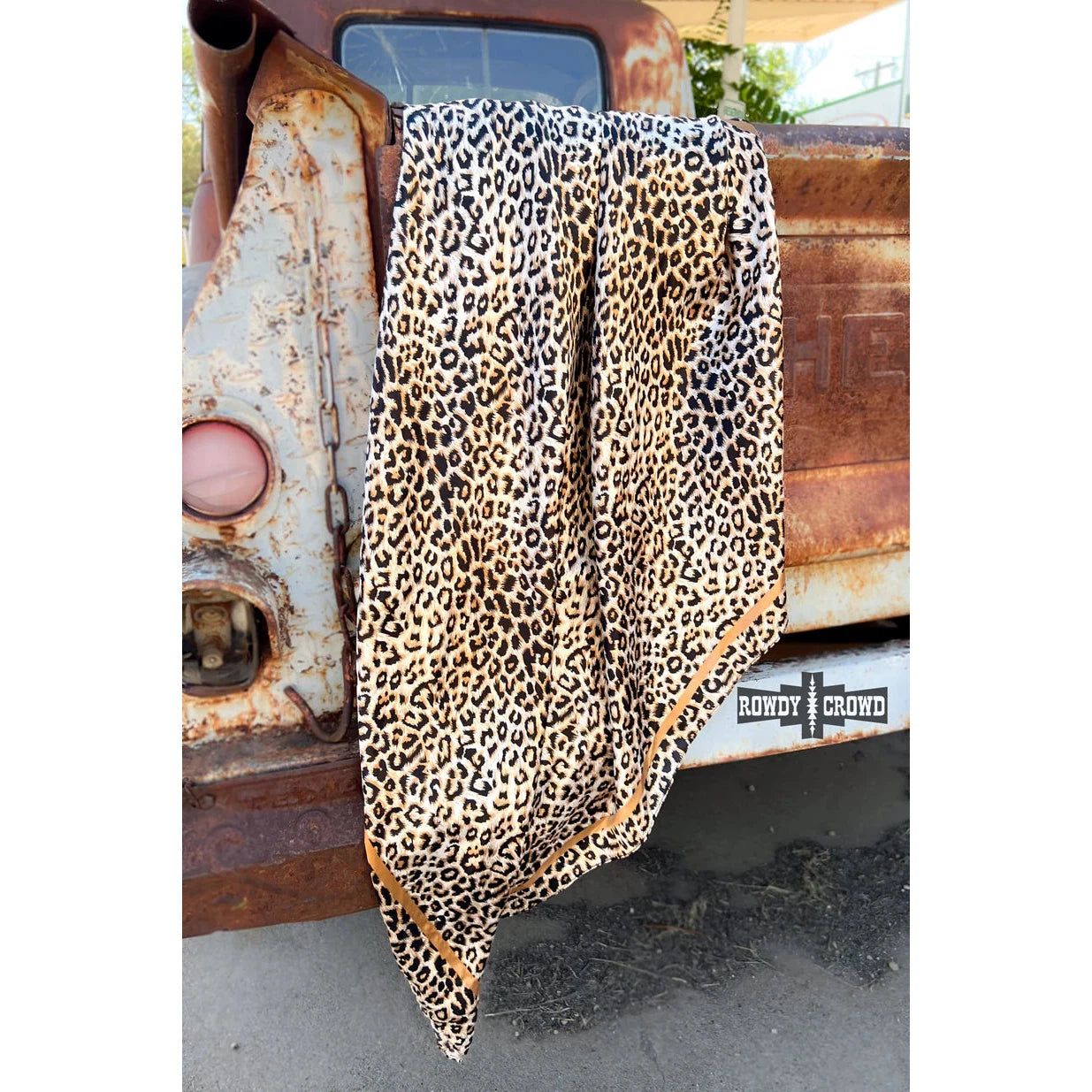 Rowdy Crowd 36x36 Wild Rag - Liberty Leopard