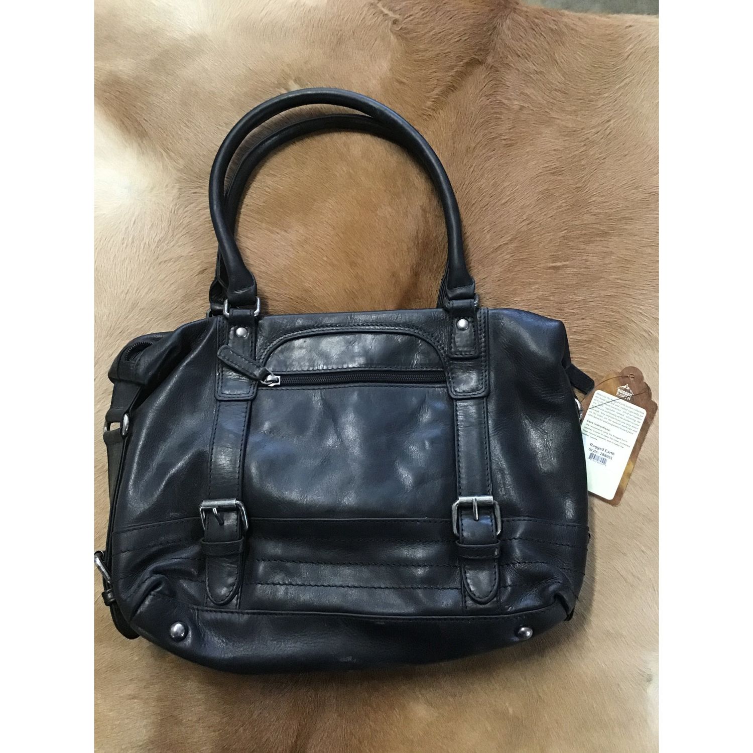 Rugged Earth Leather Bag - 188051