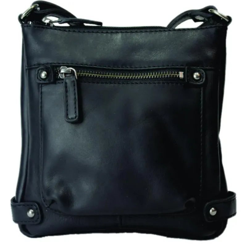Rugged Earth Leather Purse Black