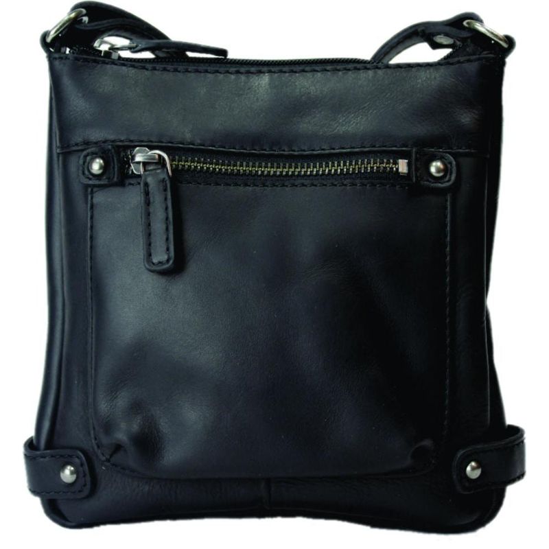 Rugged Earth Leather Purse Black