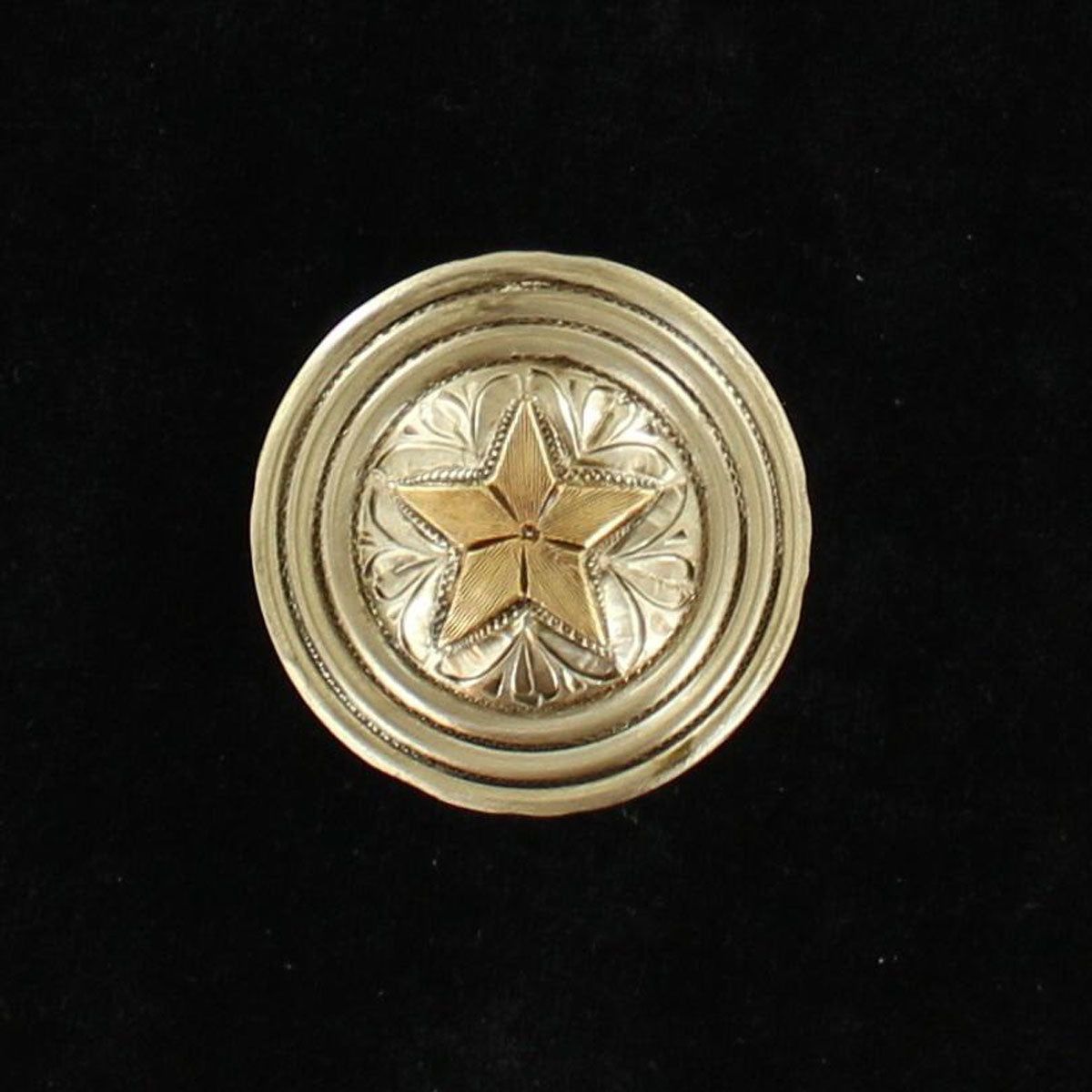 Scarf Slide Round 3 Ring Star SV/GD