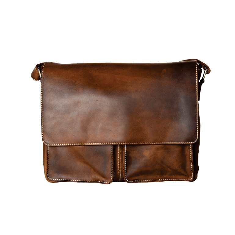 Rugged Earth Leather Messenger Bag-1