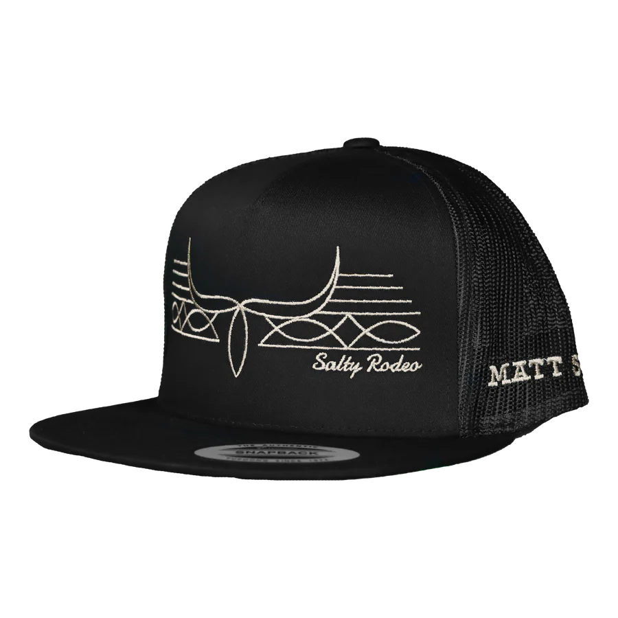Salty Rodeo Company Bootstitch Hat Black