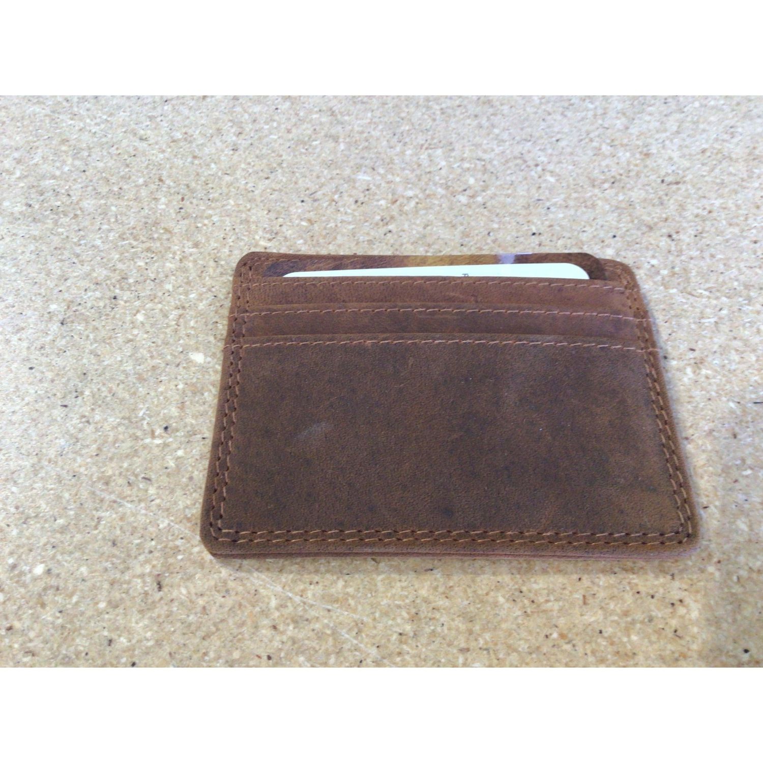 Rugged Earth Credit Card Wallet- Tan-2