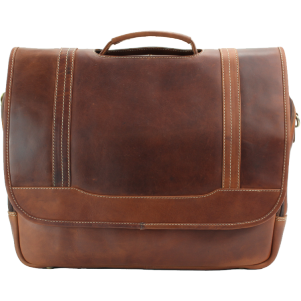 Rugged Earth Leather Briefcase