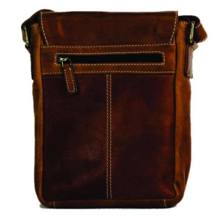 Rugged Earth Leather Messenger Bag - 199029