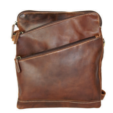 Rugged Earth Multi-Zip Leather Purse