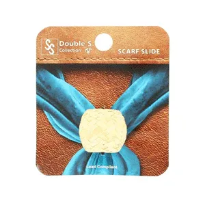 Scarf Slide Natural Rawhide