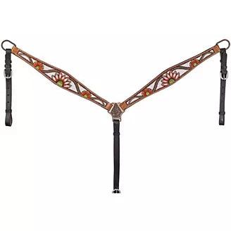 Silver Royal Coral Flower Breast Collar