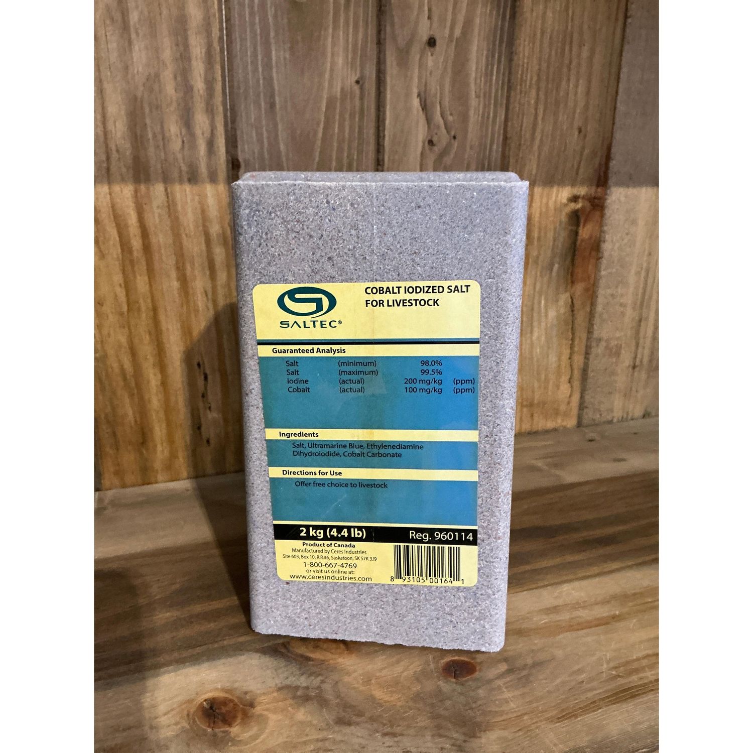 Saltec Cobalt Iodized Salt Block - 2kg