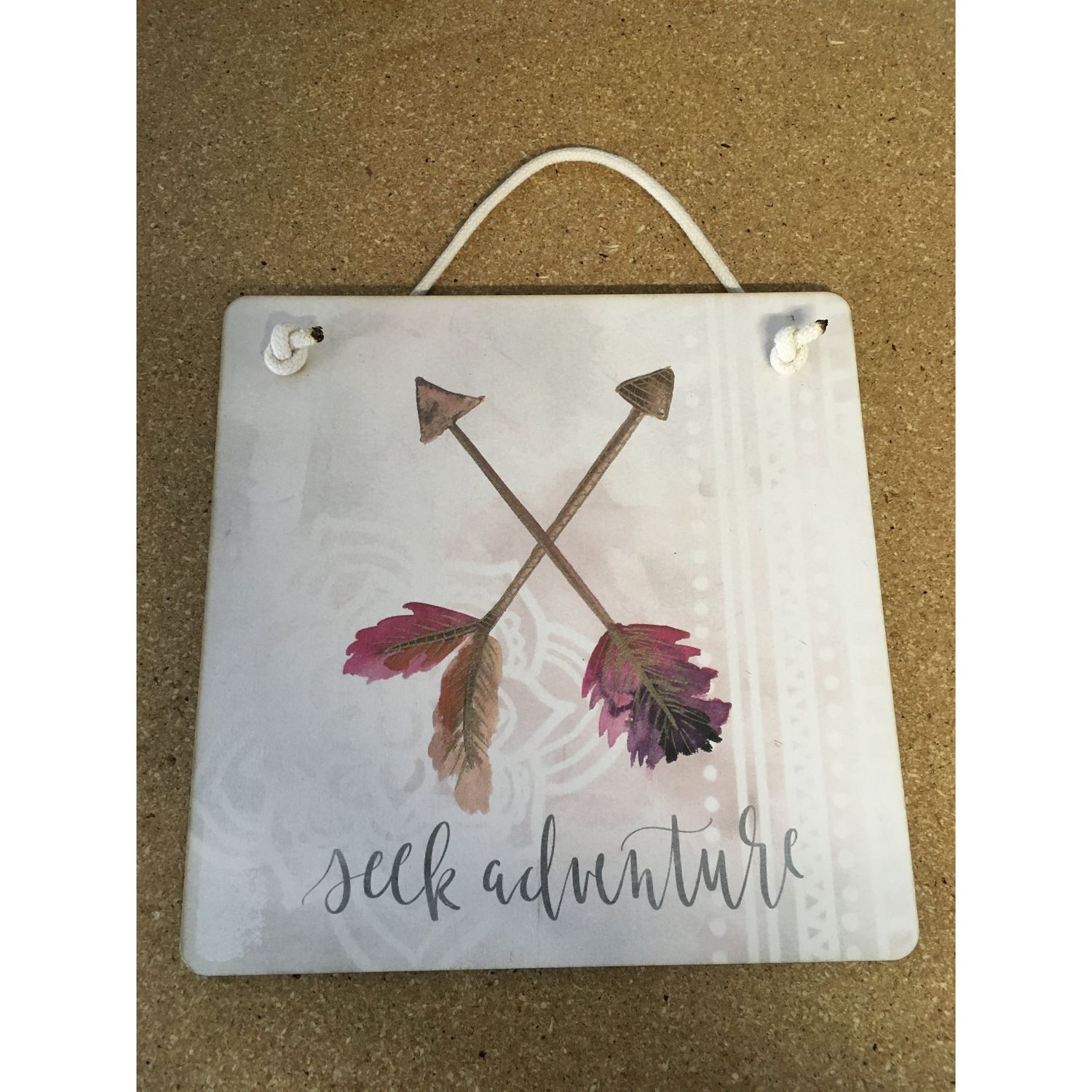Seek Adventure 9x9 Sign