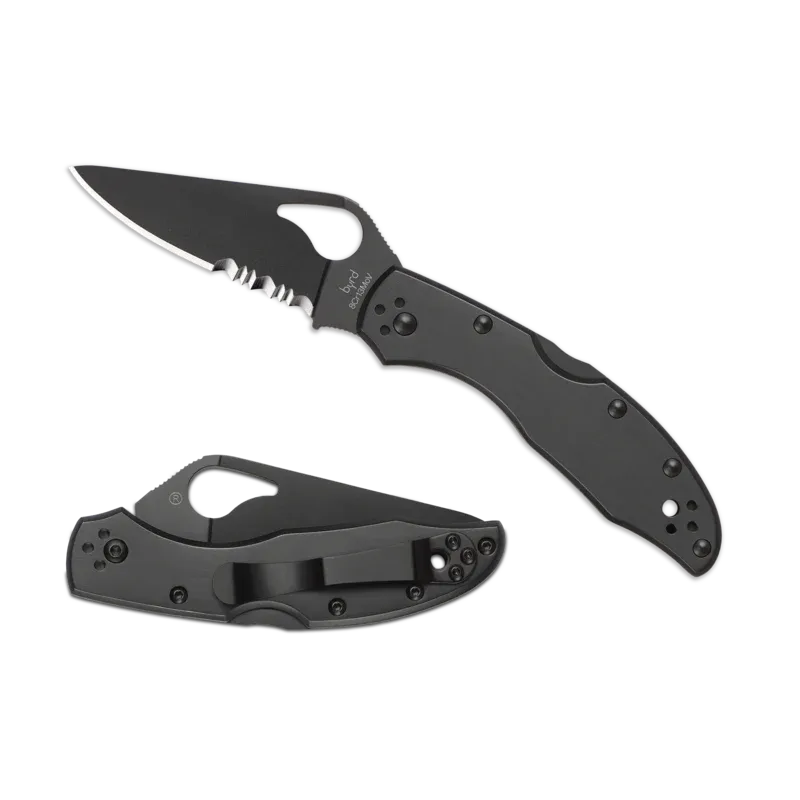 Spyderco Byrd Meadowlark 2 Black Blade PLN/Serrated