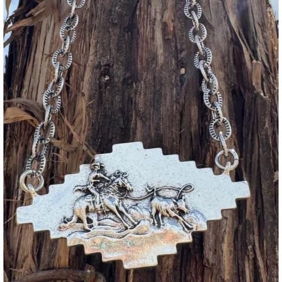 Sterling Kreek Calf Roper Necklace