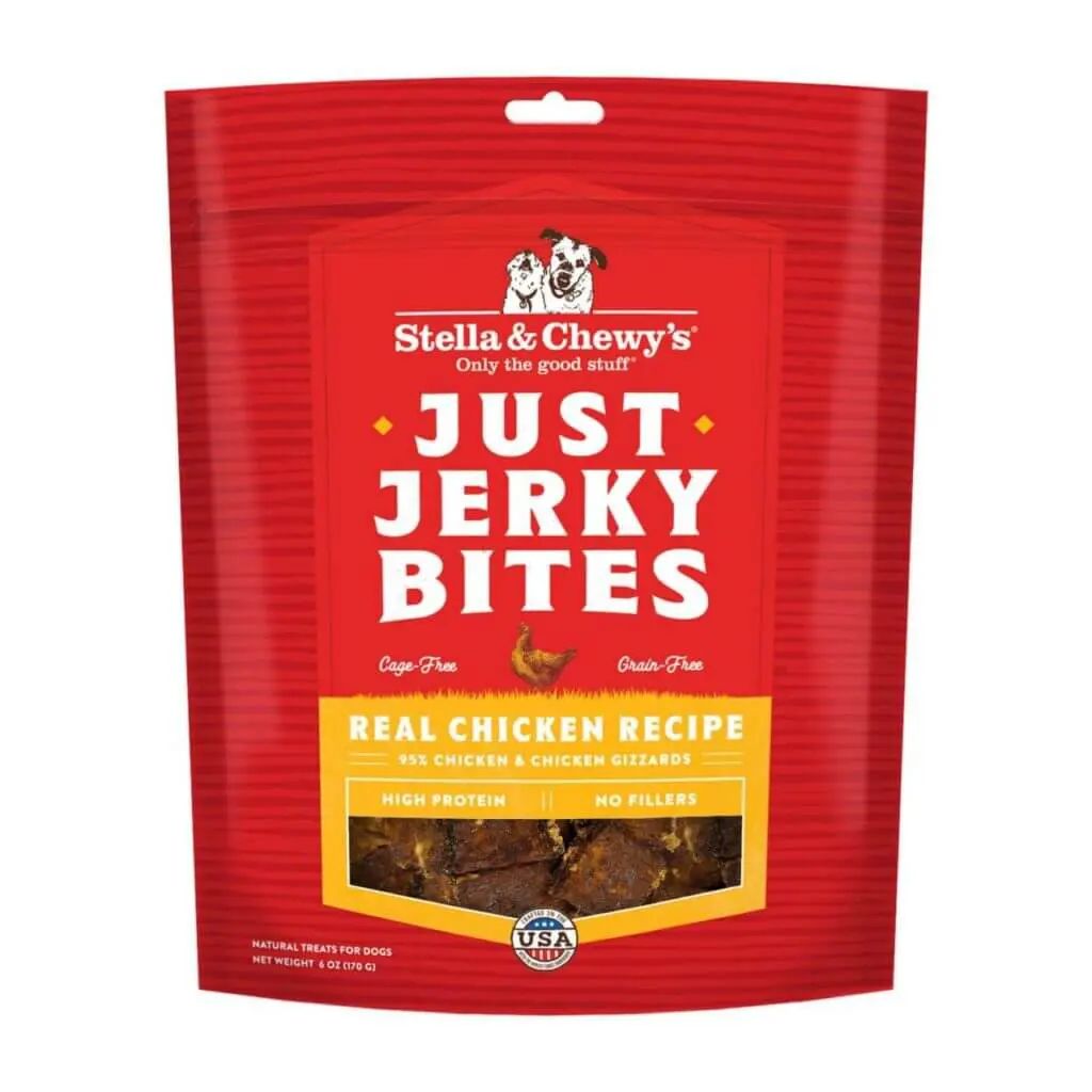 Stella &amp; Chewys Dog Just Jerky Bites Dog Treats - Chicken
