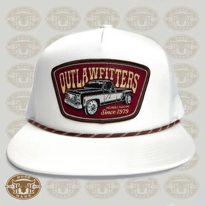 Straight Pipes Hat- White