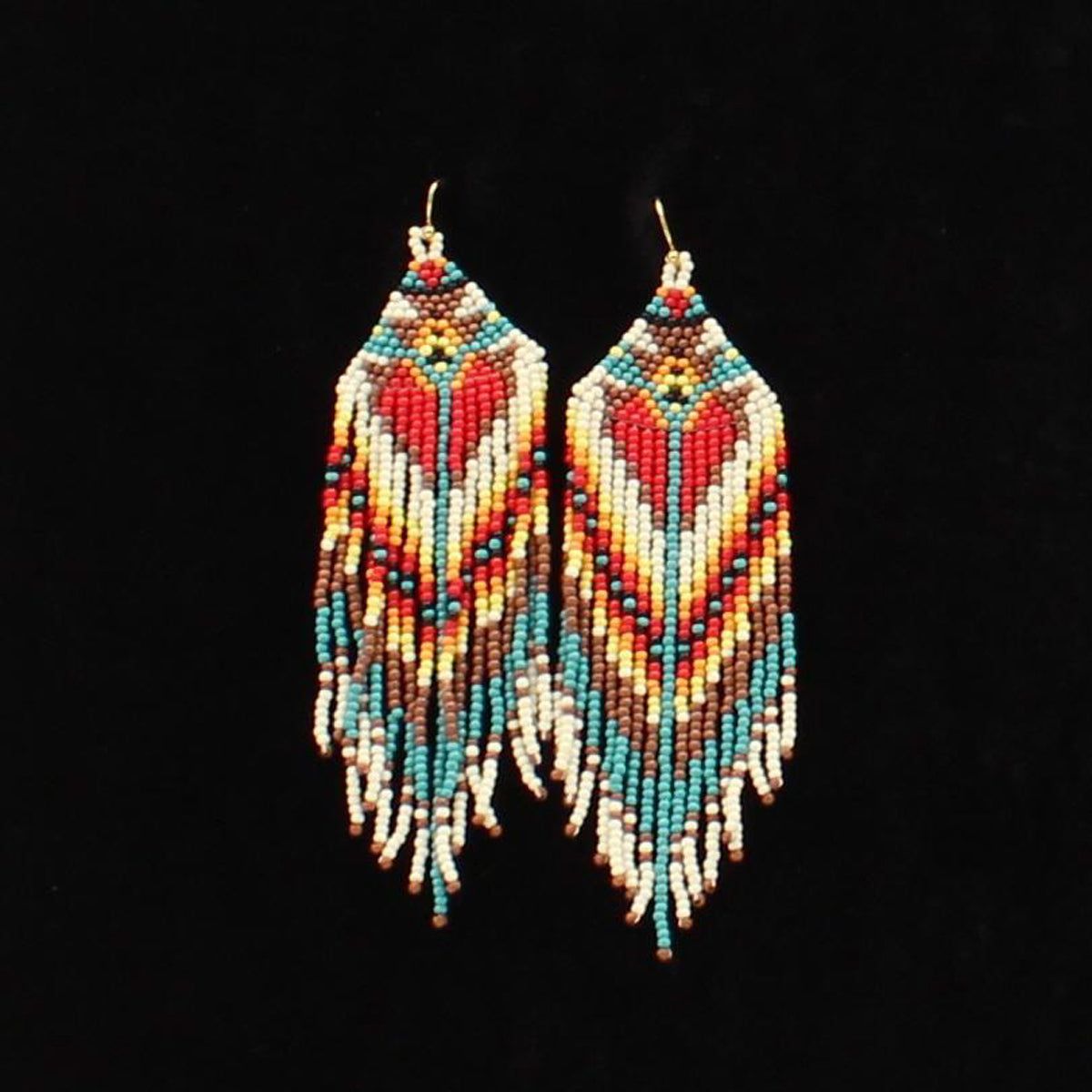 SS Beaded Tapered Earring