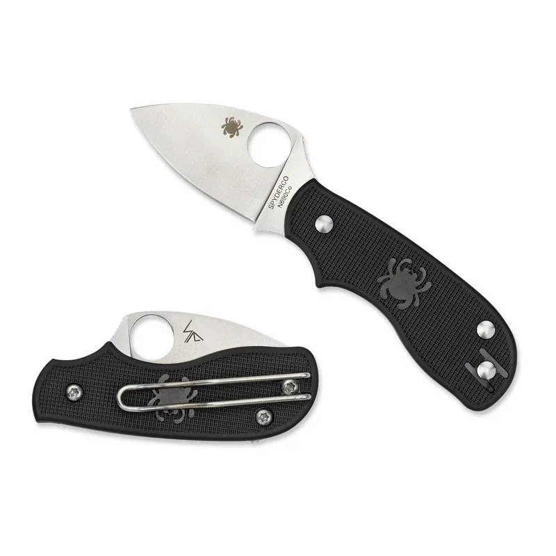 Spyderco Squeak Slipit Plainedge Black FRN