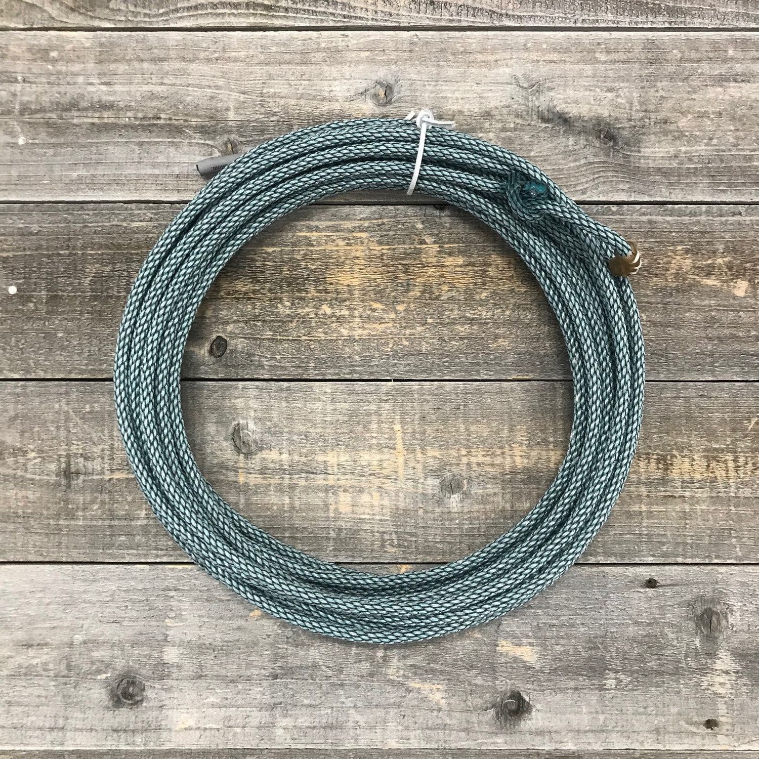 Synco 3-Strand 9.5mm x 50' Poly Ranch Rope - Black/Aqua/Silver