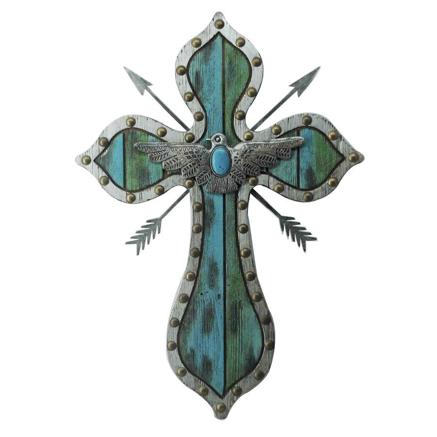 Thunderbird Arrow Turquoise Cross 22 x 16