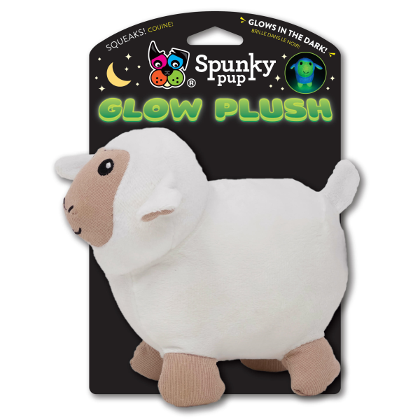 Spunky Pup Glow Lamb-Small
