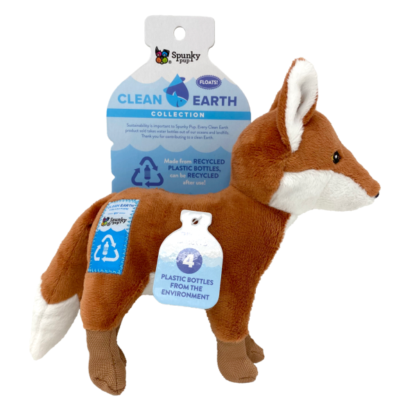 Spunky Pup Clean Earth Plush Fox