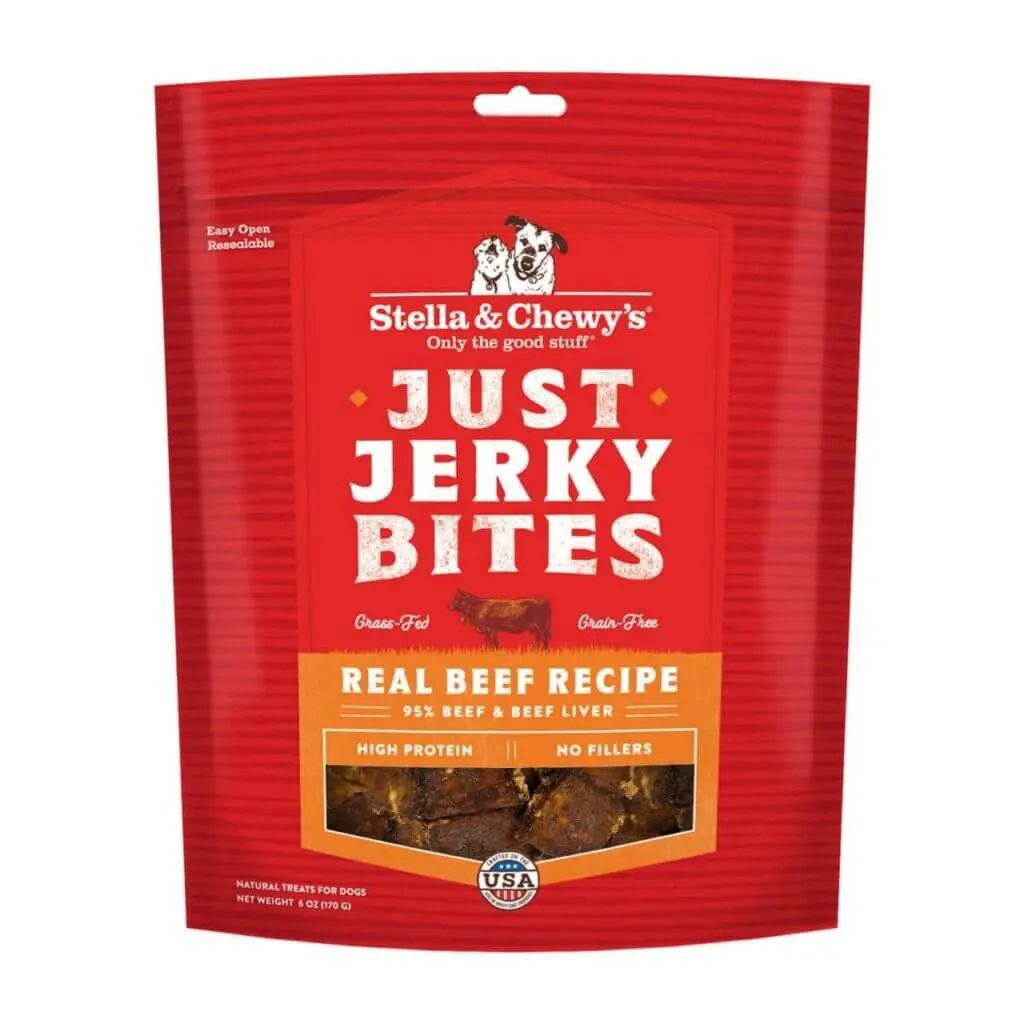 Stella &amp; Chewys Dog Just Jerky Bites Dog Treats - Beef