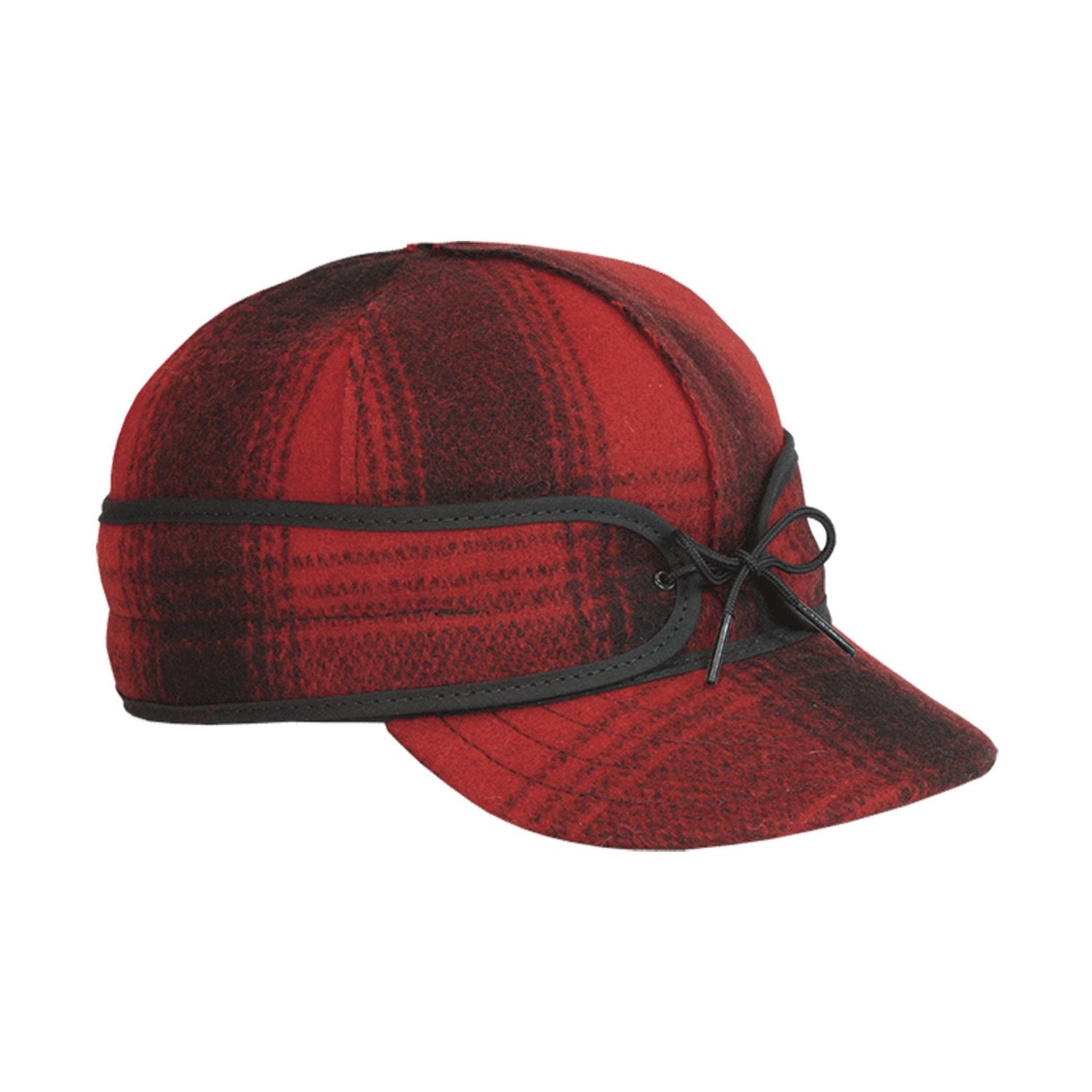 The Original Stormy Kromer Cap Size 7 3/8 Red/Black Plaid