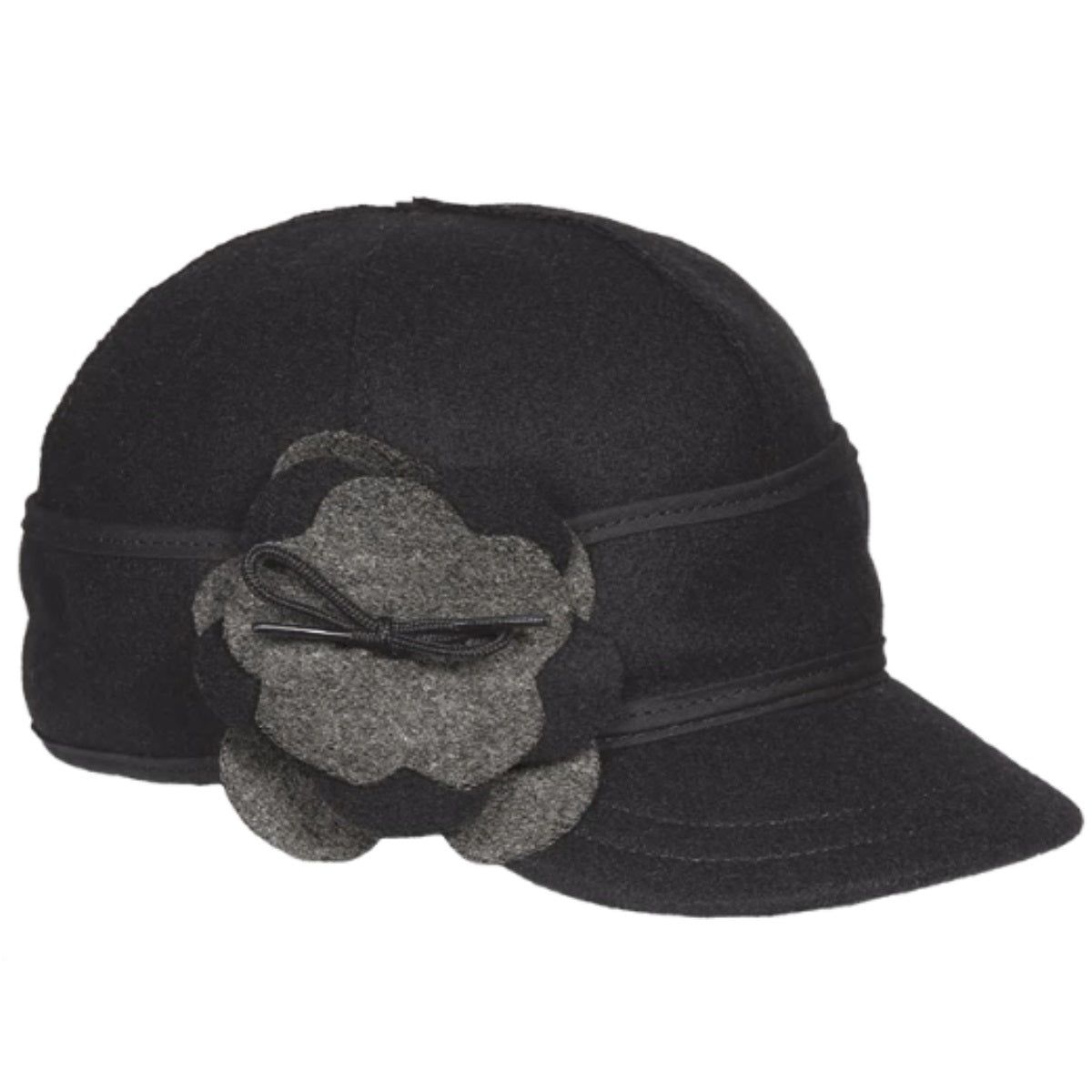 The Petal Pusher Cap Size 7 1/8 Black/Charcoal