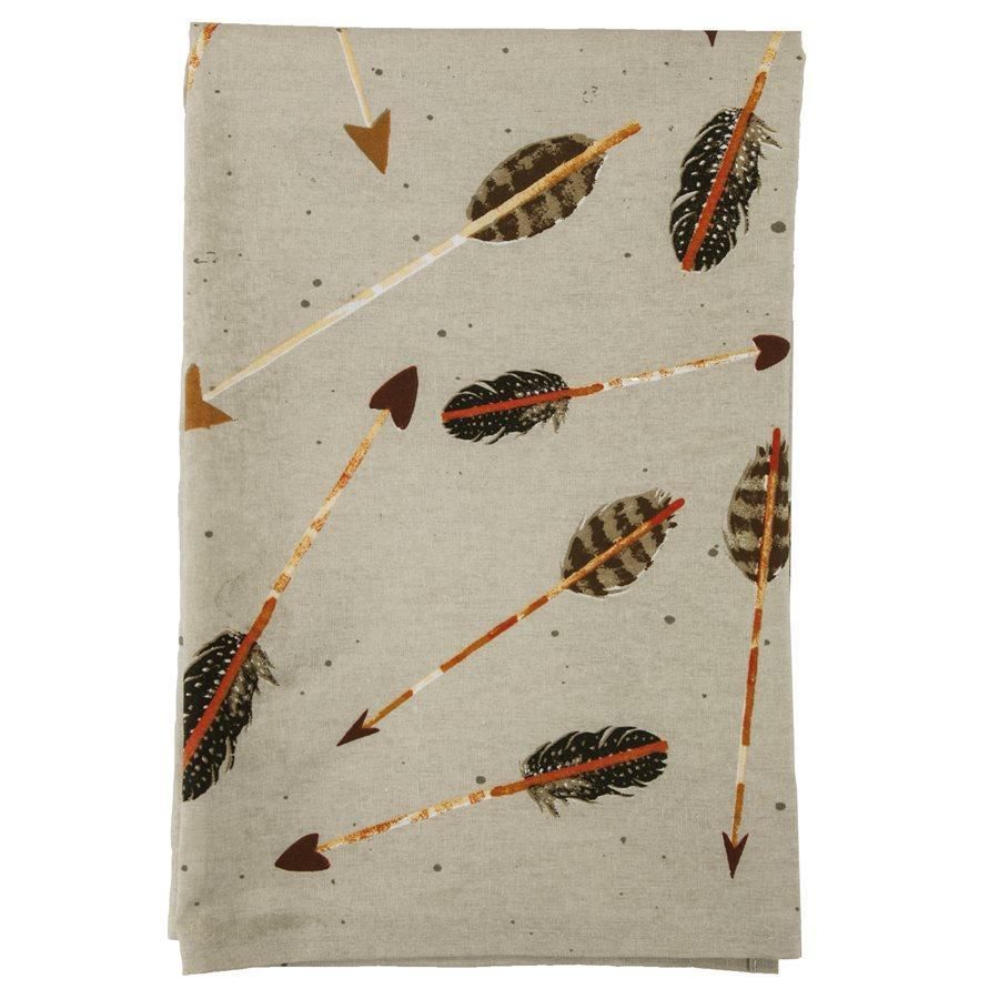 Tossed Arrow Printed Tea Towel 28x28