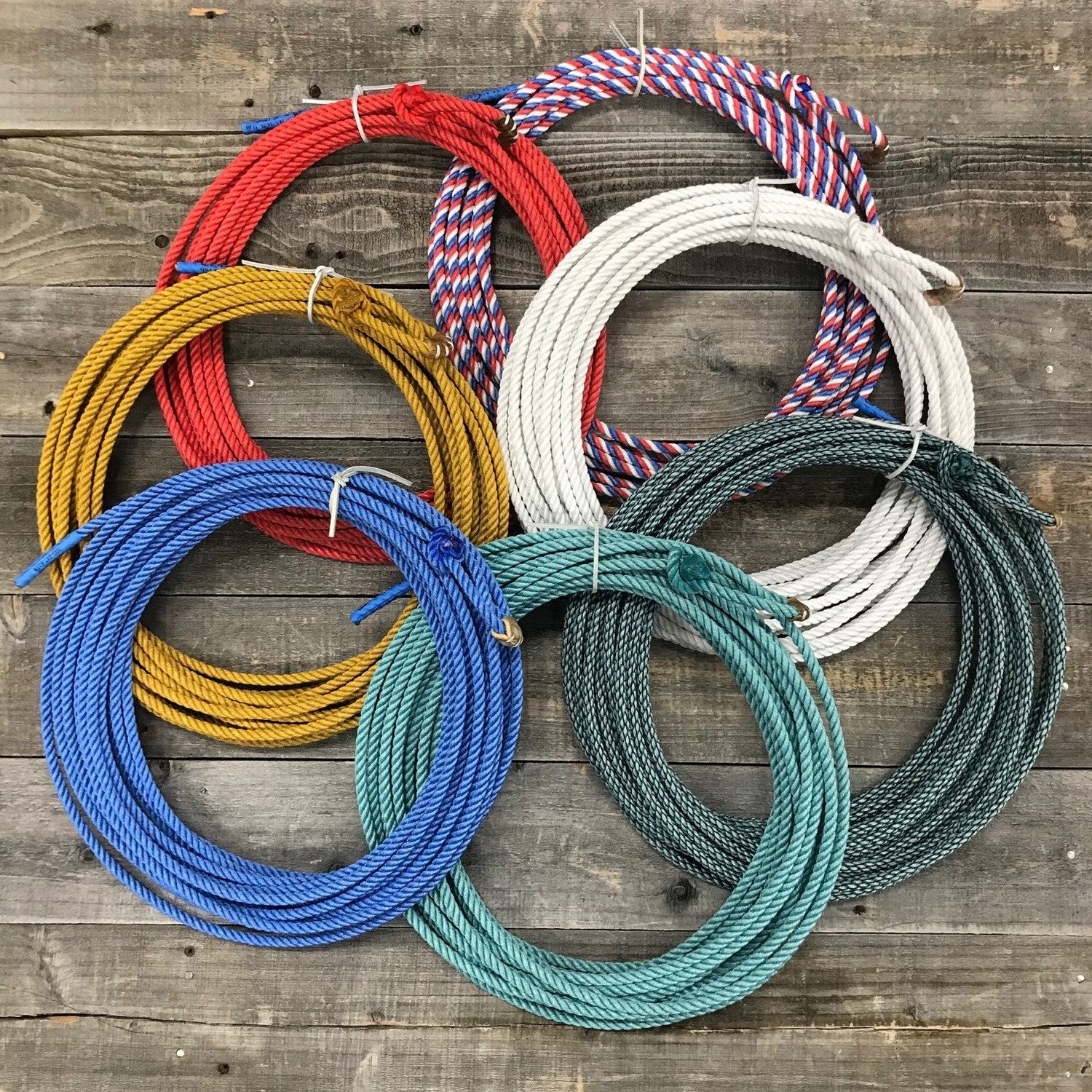 Synco 3-Strand 9.5mm x 50' Poly Ranch Rope - Gold