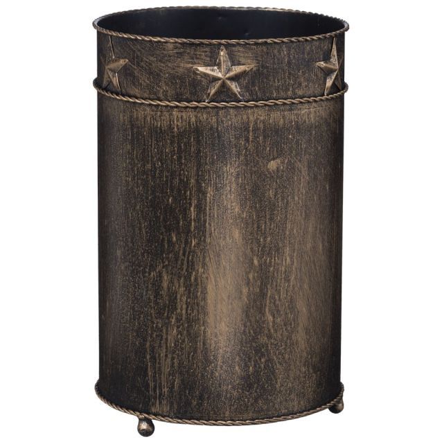 Tough 1 Star Trash Can - Black/Bronze