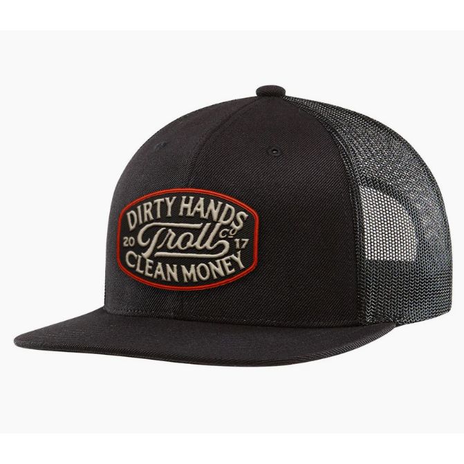 Troll DHCM Model T Flat Snapback Cap- Black