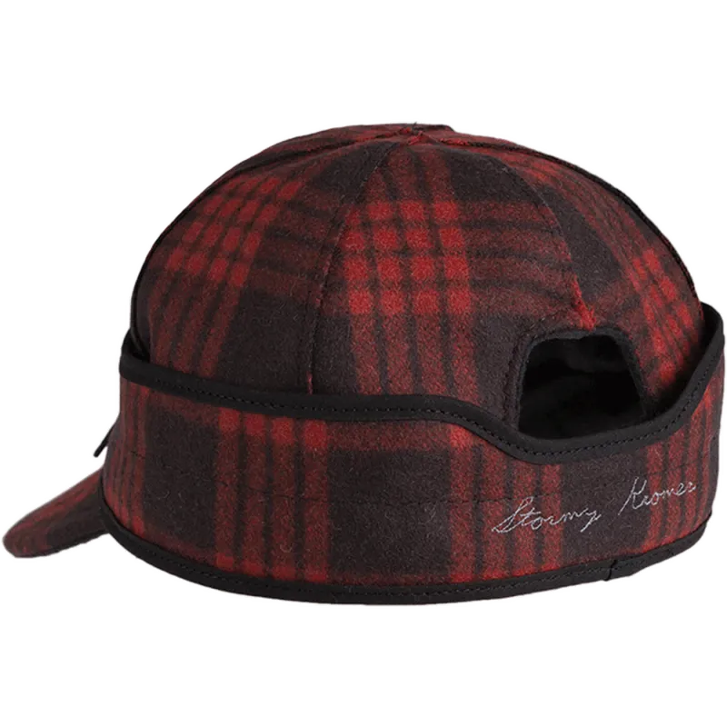 The Millie Kromer Cap Size 6 3/4 Black/Red Tartan