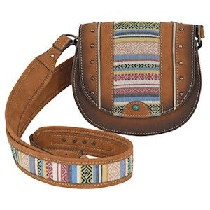 Tony Lama Saddle Bag w/Woven Accent