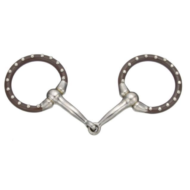 Tough 1 Miniature Offset Dee w/Dots Snaffle - 4"