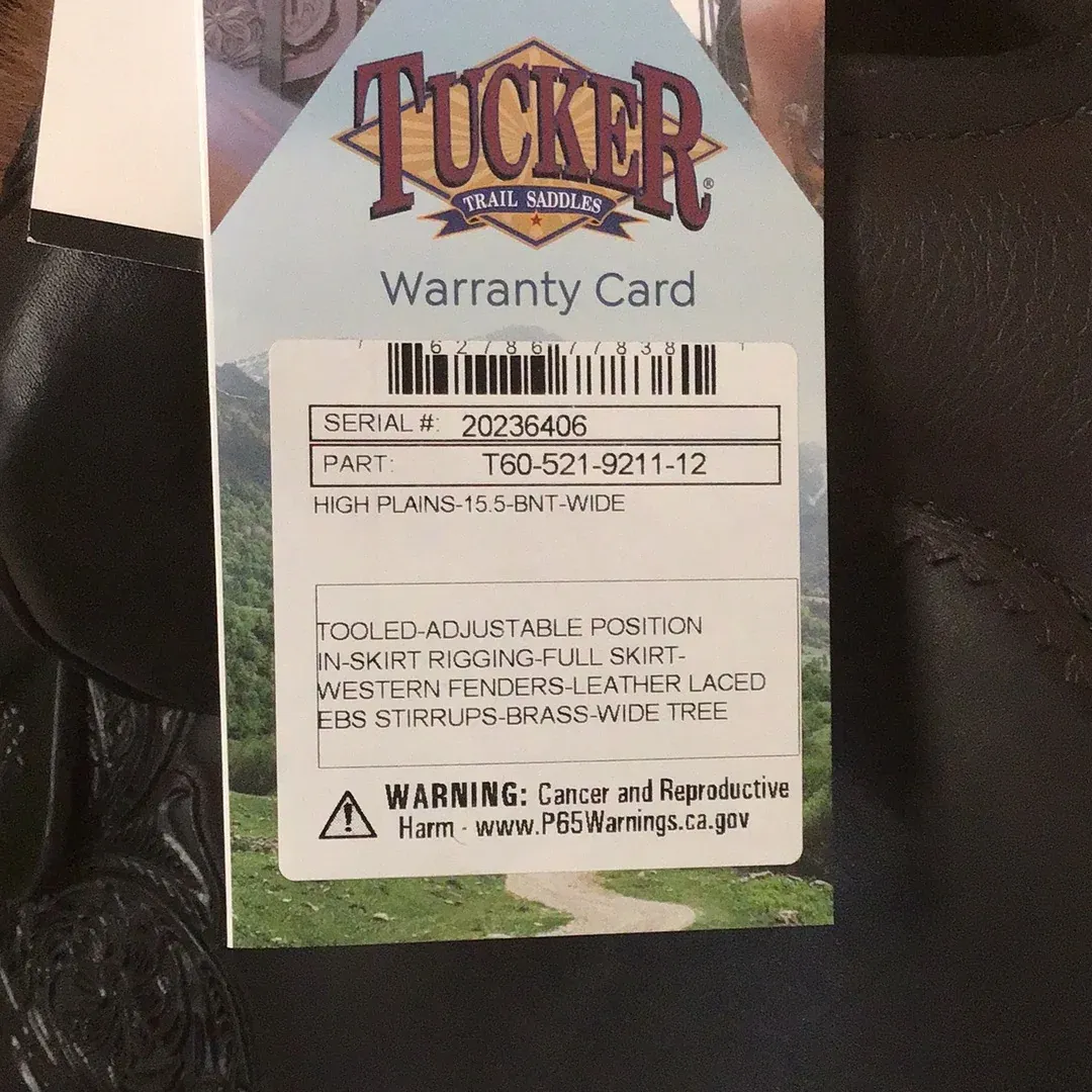 Tucker 15.5" High Plains Wanderer BNT Wide