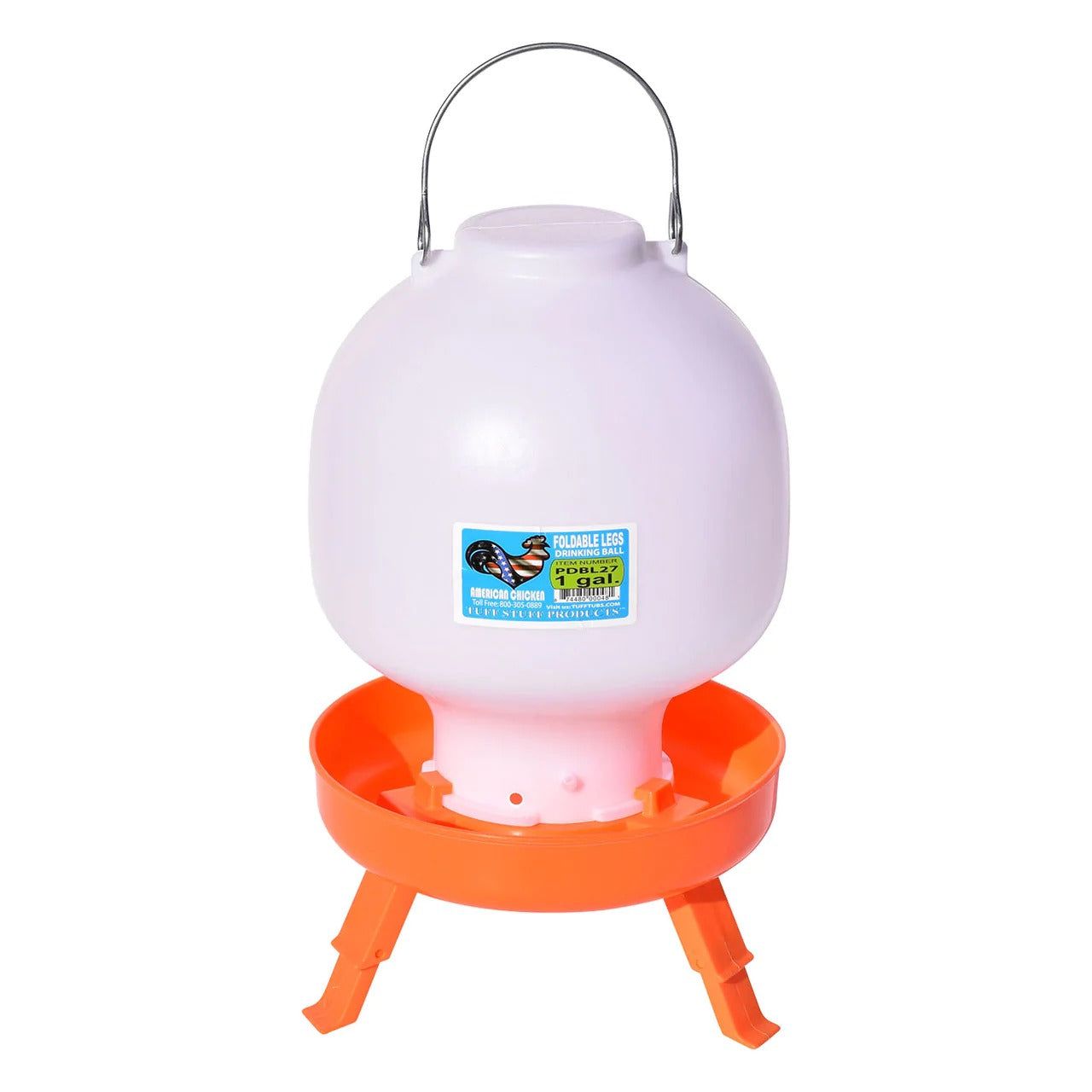 TuffStuff Poultry Ball Drinker w/Foldable Legs